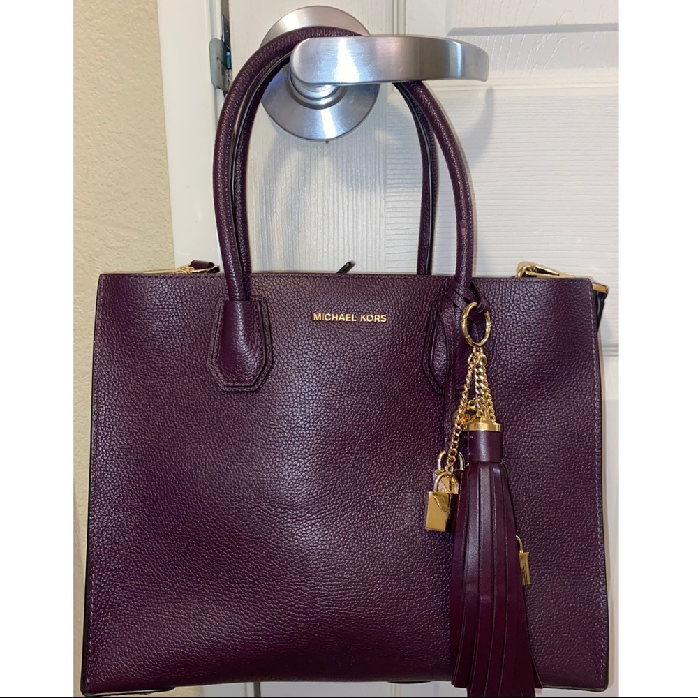 Maroon Michael Kors Purse